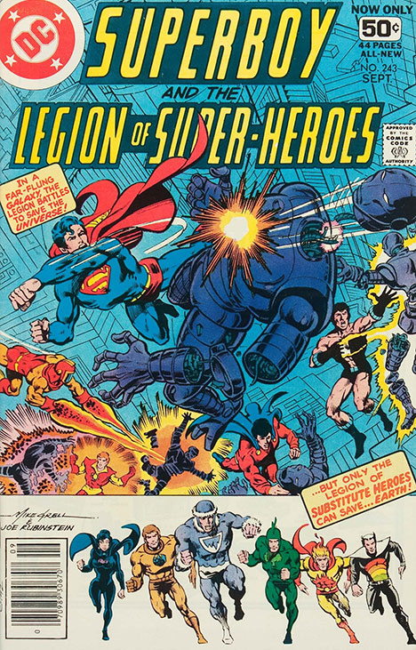 Superboy & the Legion of Super-Heroes #243 cover